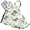 Cartoon Cute Daisy and Crocodile, variant on Cartoon Cute Daisy and Crocodile 5 Pcs Kitchen Set Heat Resistant Oven Mitts and Non-Slip Pot Holders with Adjustable Cooking Apron
