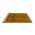 thumbnail image 2 of Ahgly Company Machine Washable Indoor Rectangle Solid Yellow Modern Area Rugs, 5' x 7', 2 of 4