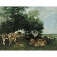 thumbnail image 2 of Gustave Courbet 14x12 Gold Ornate Wood Frame and Double Matted Museum Art Print Titled - Nap During the Hay Season (1867-1868), 2 of 4