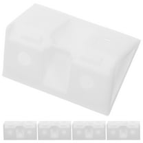 50pcs Plastic L Bracket for Shelves Furniture Corner Support Brackets Small Shelf Braces Cabinet Hardware