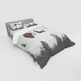 thumbnail image 3 of Ambesonne Adventure Bedding Set 3 Pcs, Inspirational Vintage, Twin XL, Umber Grey White, 3 of 3
