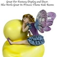 thumbnail image 6 of Urbalabs Garden Fairy Statue Yellow Rubber Duck Decor for Girls Fantasy Figurines Ducky Statue Medieval Fairy Bedroom Bathroom Decorations Collectible Mythical Fantasy, 6 of 7