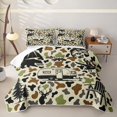 thumbnail image 2 of Catabedysis Camo Camping Quilt Full,Wildlife Camper Pattern Full Bedspread Sets For Boys,Earthy Tone,3Pcs, 2 of 7