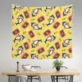 thumbnail image 2 of Yiaed Pineapples Sharks In Hawaiian Print Tapestry for Bedroom,Tapestry Wall Tapestries, Tapestry Aesthetic for Living Room Dorm Room 51" X 60", 2 of 6