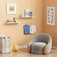 thumbnail image 2 of Bathroom Shelves for Wall Set of 2, White Nursery Floating Book Shelves for Kids Room, Small Wall Mount Bookshelf and Toy Storage Organizer for Baby Toddlers Teens Boys Girls Bedroom, 2 of 6