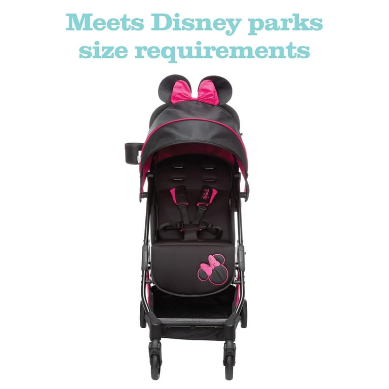 Disney Minnie Mouse Teeny Ultra Compact Stroller, Let's Go Minnie!, One  Size : : Bébé et Puériculture