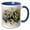 Blue/White, variant on 3drose, Image of Watercolor Artichoke Art, 11oz Mug