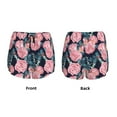 thumbnail image 4 of Disketp Rose Flowers Print Women's Shorts Workout Shorts for Athletic Gym Running Shorts with Phone Pockets Small, 4 of 8