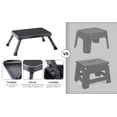 thumbnail image 3 of Ollieroo Portable Step Stool Lightweight Folding Steel Step Ladder with Non Skid Rubber Platform One Step 330- Pound Capacity, 3 of 8