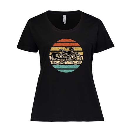 Inktastic Cycling Vintage Bicycle for Cyclist Women s Plus Size T-Shirt price history on PriceWatchPro