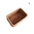 thumbnail image 4 of Picnic Basket Hand-woven Rattan Multipurpose Sundries Boxes Candy Fruit Snack Bread Biscuit Storage Box Household Kitchen L/30*20*9CM, 4 of 8