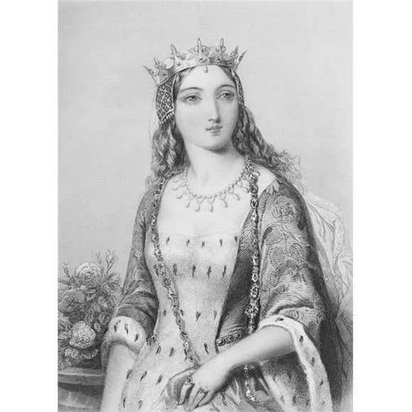 Posterazzi DPI1859988LARGE Margaret d'Anjou 1429-1482 Reine du Roi Henri VI d'Angleterre Affiche Imprimée, Grand - 24 x 32