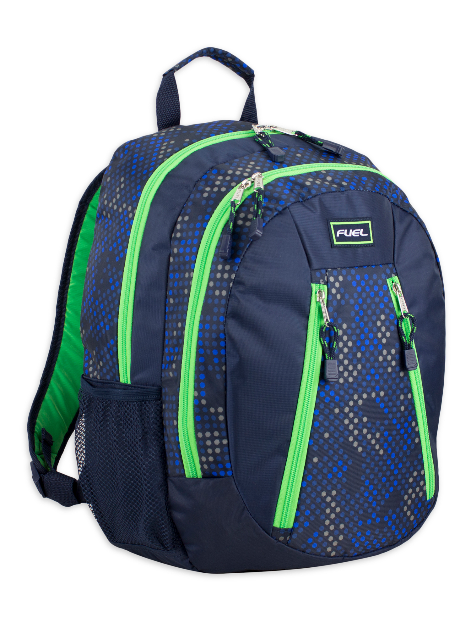 Fuel Unisex Men's and Women's Action 18" Laptop Backpack, Blue Digital Dots