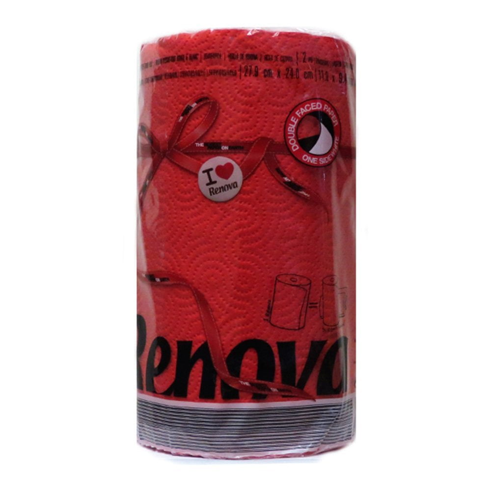 Renova Red Label Paper Towel Red (120 Sheets) 020909 Walmart Canada