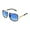 005 Gold Frame/Gradient Blue Lens, variant on FEISEDY Retro Trendy Aviator Sunglasses Women Men Classic Vintage Square Sunglasses 70s Large Metal Shades B2321