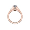 thumbnail image 2 of 1.05 Ct Brilliant Round Cut Natural Diamond Accents Elegant Ring for Women Solid 18K Rose Gold Size 6, 2 of 8
