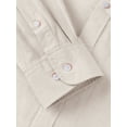 thumbnail image 5 of Youclos Men's Cotton Linen Long Sleeve Button Down Shirt, Casual Regular Fit, 5 of 6
