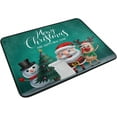 thumbnail image 2 of SKYSONIC Christmas Santa Door mat Non Slip Floor Door Rug Soft Floor Mat for Kitchen Garden Bedroom Indoor Outdoor Entrance Home Holiday Decoration 23.6" x15.7", 2 of 7