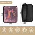 thumbnail image 4 of Hair Tool Organizer Bag with Heat Resistant Mat Removable Travel Storage Case for Hot Air Brushes Curling Irons Deer with Long Antlers, 4 of 8