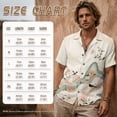 thumbnail image 4 of FOR U DESIGNS Bird Floral Wave Print Matching Outfits for Couples Beach Vacation Women Sleeveless Dress or Men Casual Shirt Linen-Like Couple Outfits, 4 of 7
