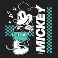 thumbnail image 3 of Disney - Mickey & Friends - Mickey Mouse - Checkered Retro Design - Men's Crew Neck Fleece Pullover, 3 of 5