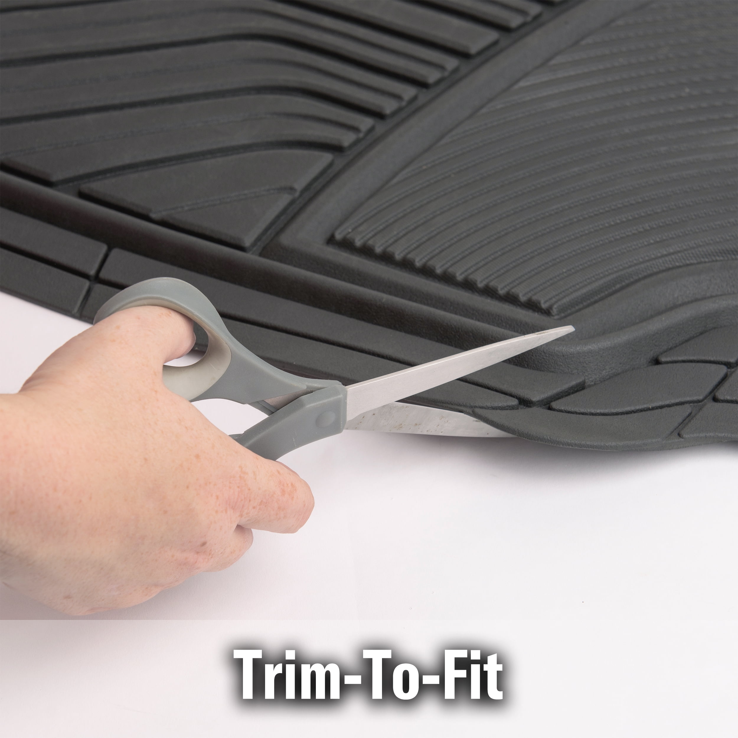 Armor All 4 Piece Black All-Season Trim-to-Fit Floor Mats, 78846WDC