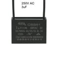 thumbnail image 5 of Uxcell 3uF 250V AC 2 Wires CBB61 Ceiling Fan Capacitors 2 Pack, 5 of 6