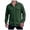 Green, variant on Men's Long Sleeve Suede Feel Shirt, Point Collar with Chest Pockets, Button Placket for retro daily look Green M