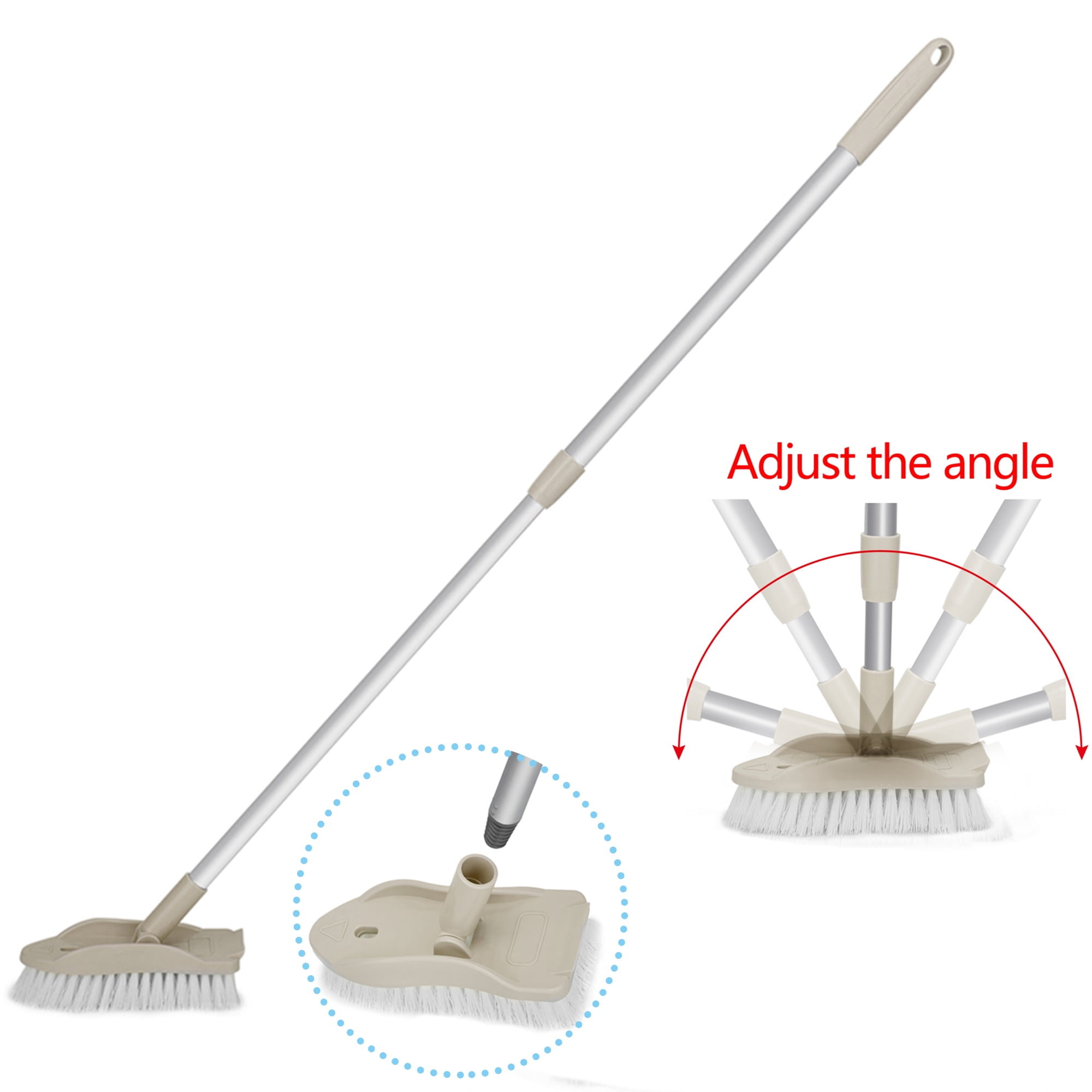 Scalable Rotatable Floor Scrub Brush 
