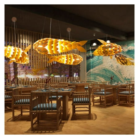 

‎StudyliFish-Shaped Pendant Lighting Ceiling Hanging Light Chandelier w/ Adjustable Cord