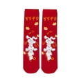 thumbnail image 4 of Medias novedosas para niños, calcetines cálidos de invierno, medias largas para niñas pequeñas. Rojo, 4 of 9