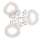 thumbnail image 4 of 3pcs Pearl Beaded Hair Scrunchies Elastic Hair Ties Pearl Crown Hair Tie Girls Ponytail Holders, 4 of 4
