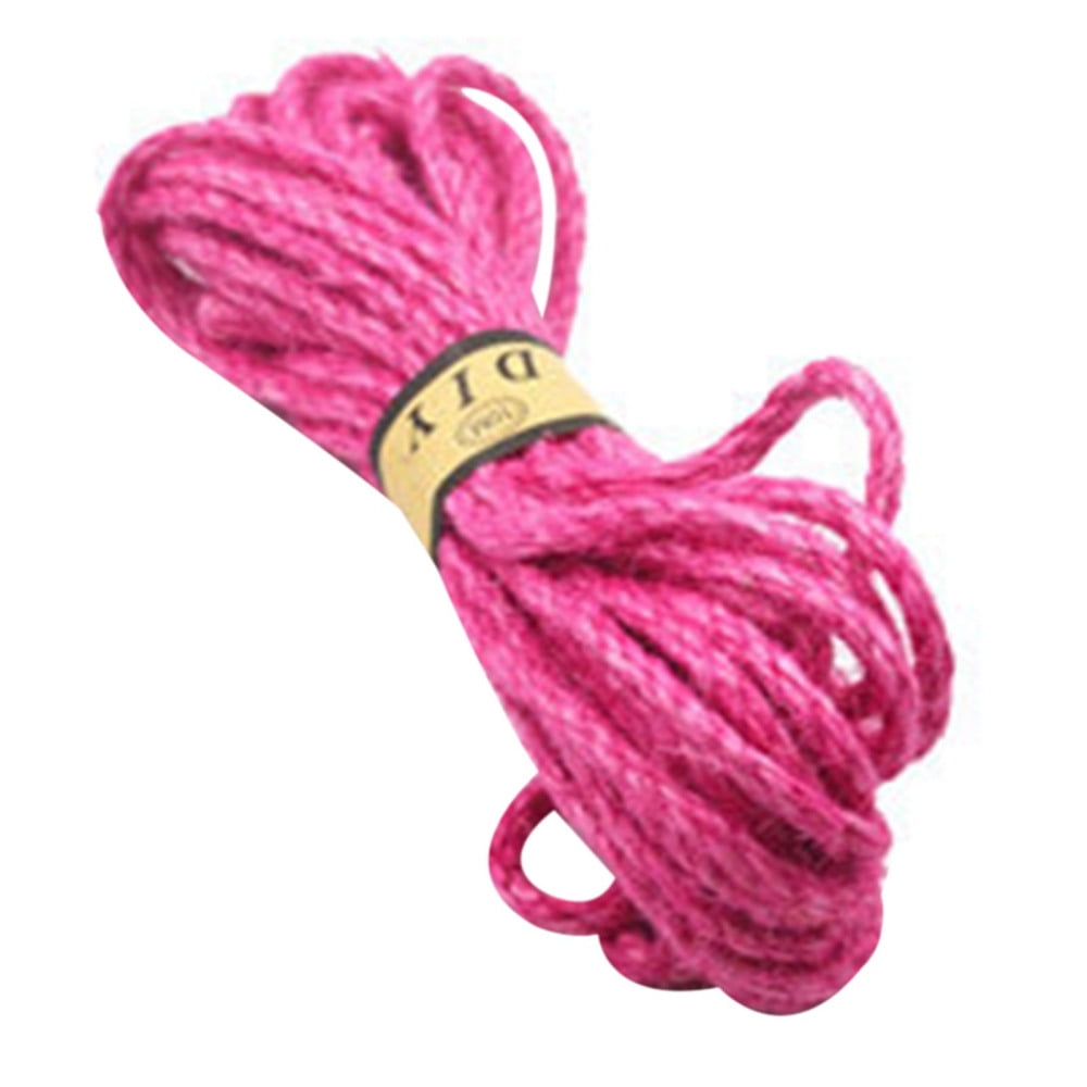 6mm Colorful Jute Thread Twine Cord for DIY Vintage Decorations Durable