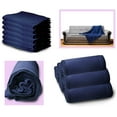 thumbnail image 2 of 12 Pack of Bulk Soft Fleece Blankets 50 X 60, Heavy Weight, Cozy Warm Throw Blanket Sofa Travel Outdoor, Wholesale (50 X 60, 12 Pack Navy Blue), 2 of 7