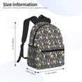 thumbnail image 2 of Disketp Bulldog Print Mochila Ligera Clásica con Múltiples Bolsillos, Mochila Casual para Hombre y Mujer, Ideal para Escuela, Trabajo y Viajes, 2 of 6