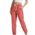 thumbnail image 4 of iHPH7 Sweatpants Women, Baggy Sweatpants, Wide Leg Sweatpants Women, Joggers for Women, Drawstring Pants Women, Watermelon Red L, 4 of 7
