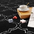 thumbnail image 7 of Lochas Fluffy Shaggy Rug Moroccan Geometric Soft Modern Area Rug for Living Room Home Decor Low Pile Carpet,Black,7x10 Feet, 7 of 7