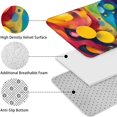 thumbnail image 5 of Colorful Abstract Pattern Bathroom Rugs Sets 3 Piece,Toilet Cover Set,Absorbent Non Slip Bathroom Mats Sets with U-Shaped Contour Rug Toilet Rug Set, 5 of 5