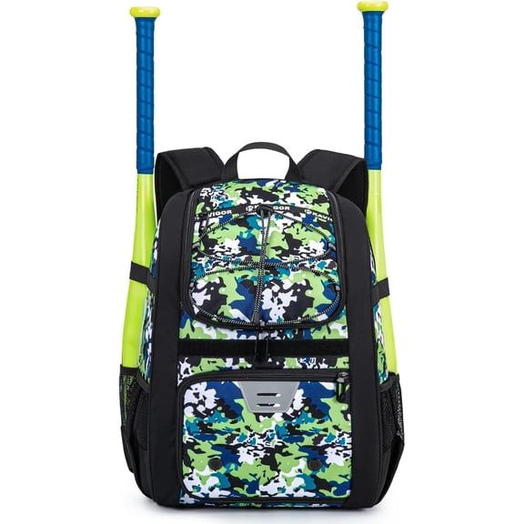 Baseball Bag, Softball Bag, Backpack with Shoes Compartment