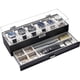 thumbnail image 1 of Estuche Organizador para Relojes, Joyero Caja Relojera Tapa Acrílico Claro 2 Capas Vitrina Cuero Sintético Cajón Almacenaje para Joyas Reloj Hombre Mujer Regalo Unisexo-6 Ranuras, Negro, 1 of 8