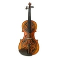 thumbnail image 2 of Rozanna's Violins Celtic Love Violin Outfit 4/4 w decorated sides, 2 of 6