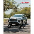 thumbnail image 4 of 2 Pack Heavy Duty 5 Ton Hydraulic Car Ramps with Adjustable 9.3-14 Inch Height, Low Profile Service Ramps for Trucks, SUVs, Trailers, Oil Changes,11,060 lbs Capacity, 4 of 6