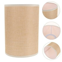 Hytrove Lampshade Kit Beige Drum Lamp Shade Cloth 1Pack For Floor Lamp