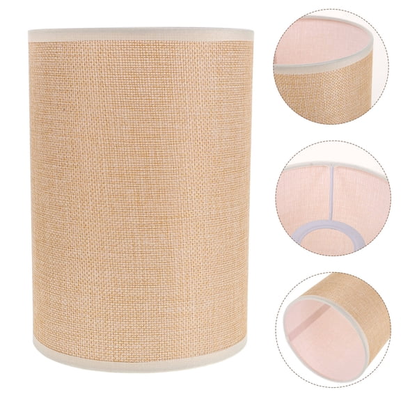 Hytrove Lampshade Kit Beige Drum Lamp Shade Cloth 1Pack For Floor Lamp