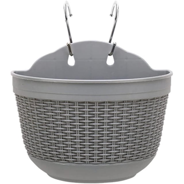 Mimbre Para Colgar En La Pared, Cesta De Almacenamiento Para Macetas Para Decoración Interior Y Exterior Vogacara HA041257-04