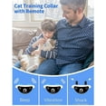 thumbnail image 2 of PetJoy 2 in 1 Cat Shock Collar with Remote,Cat Training Collar with 4 Modes,Auto Anti Meow Collar,Mild and Helpful,Pink,Christmas Birthday Gifts, 2 of 7