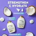 OGX Nourishing + Coconut Milk & Oil Shampoo, Conditioner for Strong, Healthy & Smooth Hair, 19.5
