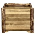 thumbnail image 4 of Montana Woodworks MWGCMAGLZBRONC Glacier Country Collection Magazine Rack with Laser Engraved Bronc Design, 4 of 5