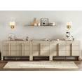 thumbnail image 2 of 3-Piece Dresser Set for Bedroom, 125.9" Large Mid Century Dresser for Closet, Curved Profile Wooden Chest of Drawers for Bedroom,Living Room, 2 of 10