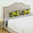 thumbnail image 3 of Yayeee Pillowcase Standard Size Set of 2 Satin Wrinkle Resistant Pillow Case, Yellow Flowers, 3 of 8
